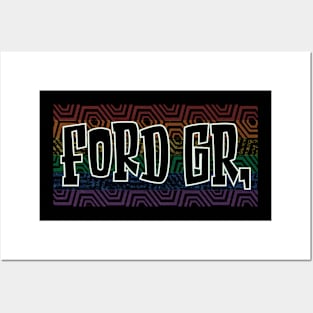 LGBTQ PATTERN AMERICA FORD Posters and Art